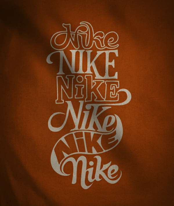 Tipografia Nike por Mats Ottdal Tipografia Nike por Mats Ottdal